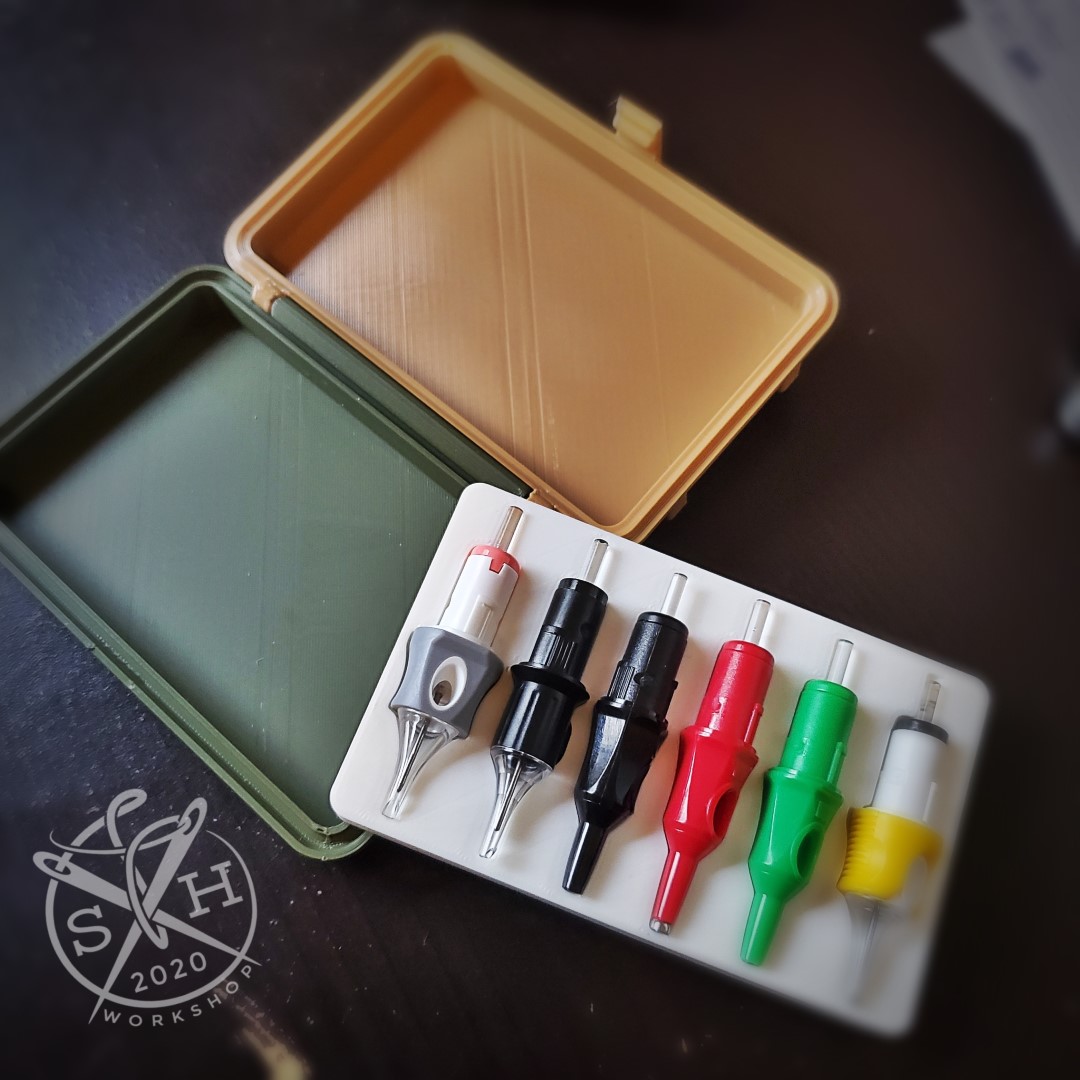 The Leather Tattoo Machine Cartridge Case